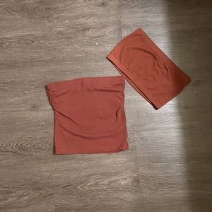 Strapless crop top